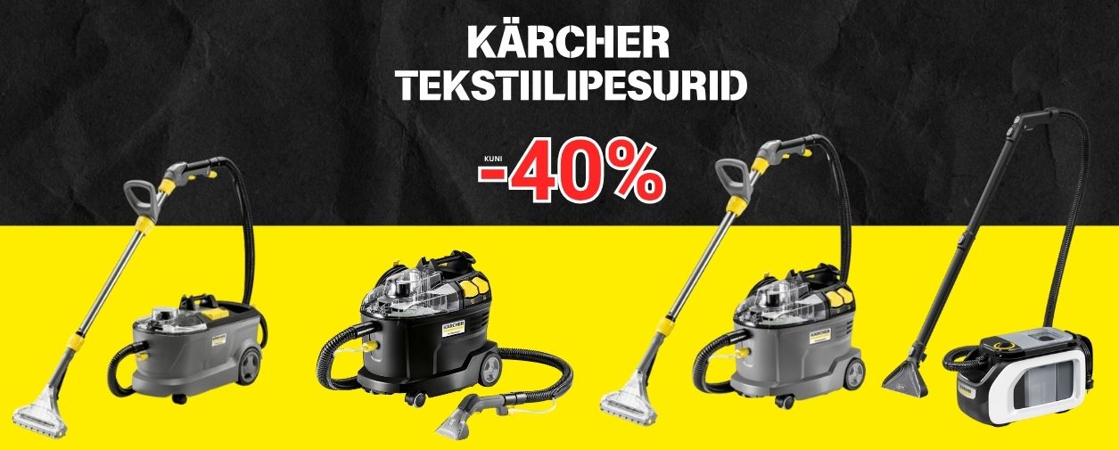 Kärcher tekstiilipesurid kuni -40%